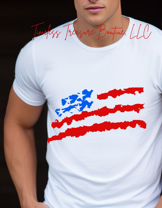 Ragged American Flag