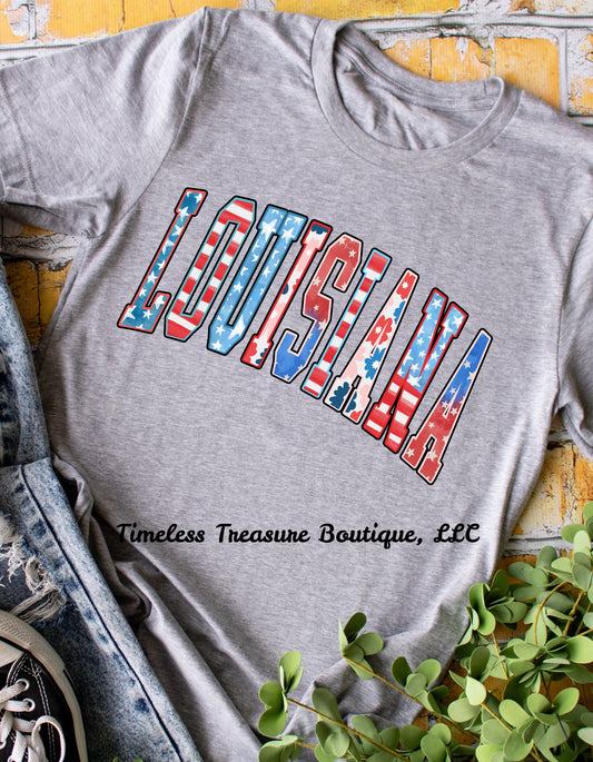 Rustic Patriotic Louisiana